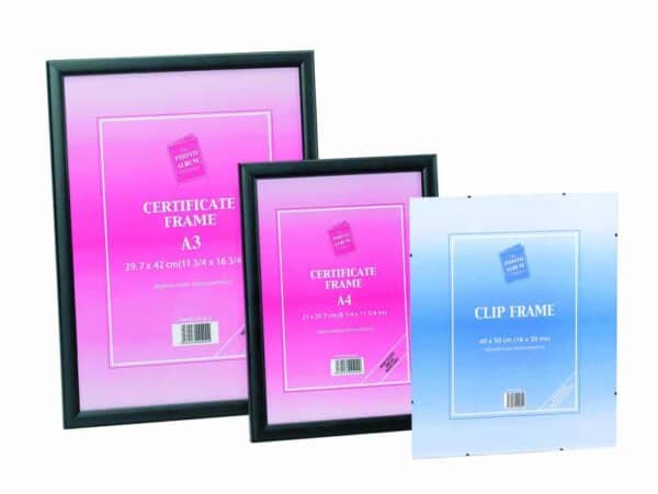 Photo & Certificate Black Frame