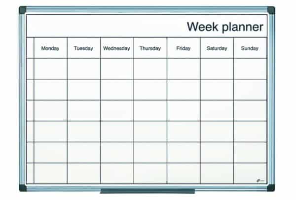 Drywipe Week Planner W600 x H400mm
