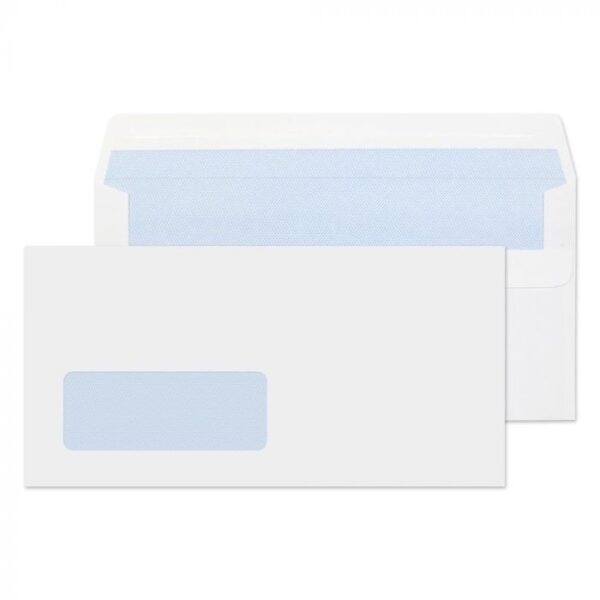 DL White Self Seal Wallet Window Envelopes - Pk1000