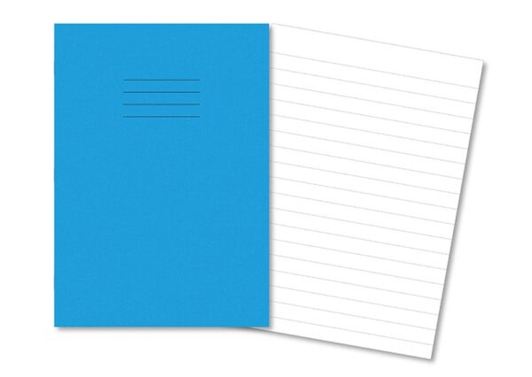 Exercise Books A4+ 80 Pages 15mm Feint Light Blue - Pk45