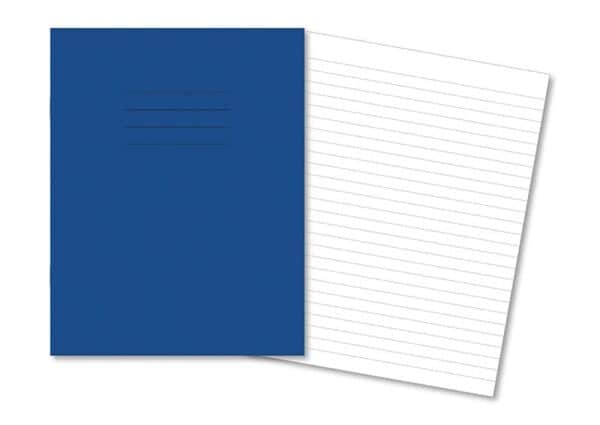 Exercise Books 8x6.5" 48 Page 12mm Feint Dark Blue - Pk100
