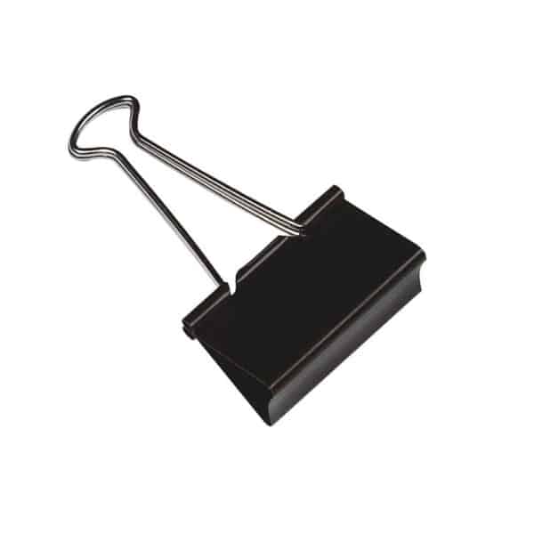 Foldback Clips Black - Pk10