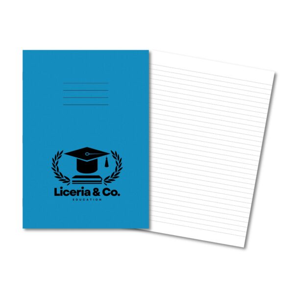 Overprinted Exercise Books A4 80 Pages 8mm Feint Light Blue - Pk50