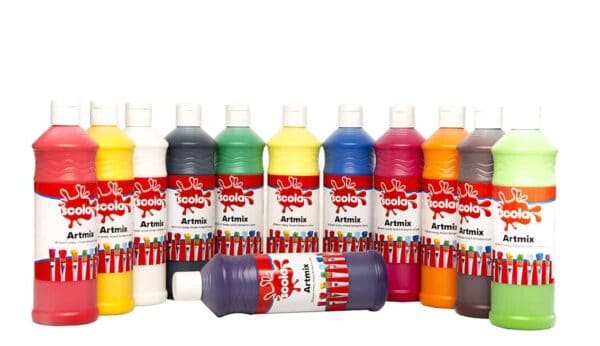 Ready Mixed Paint in 600ml Bottles - Assorted Colours