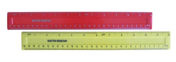 Assorted Coloured Rulers 30cm/12"  - Pk100