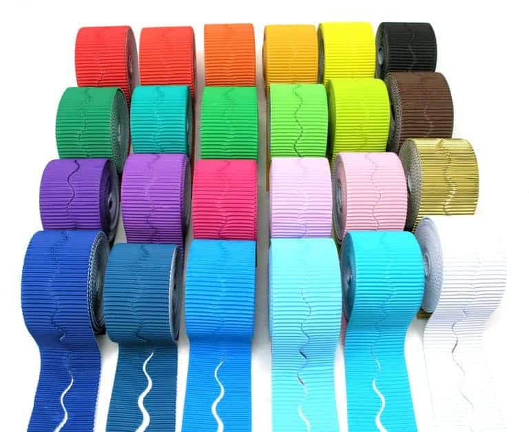 Scalloped Fadeless Corrugated Border Rolls Forward Products