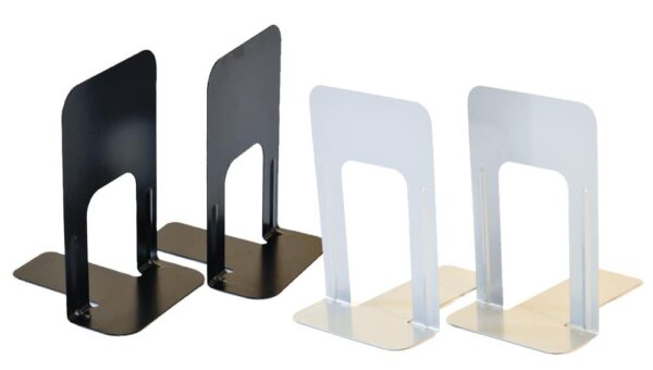 Large Deluxe Bookends Black - Pk2