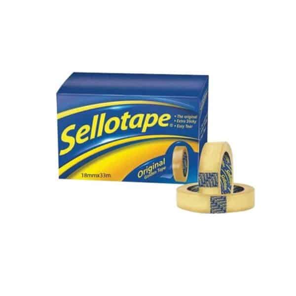 Original Sellotape Small Rolls 18mm x 33m - Pk8