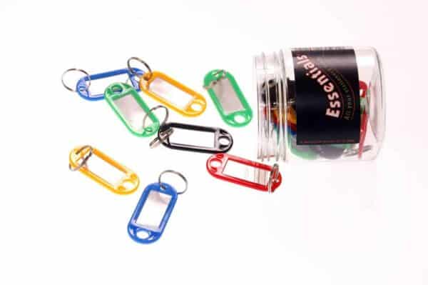 Key Tags Assorted Colours - Pk20