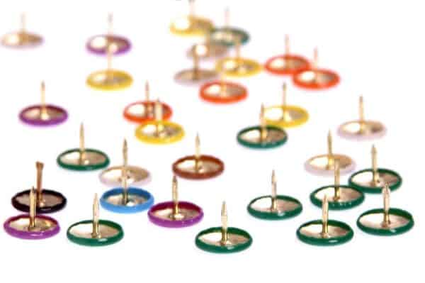Drawing Pins Assorted - Pk1000