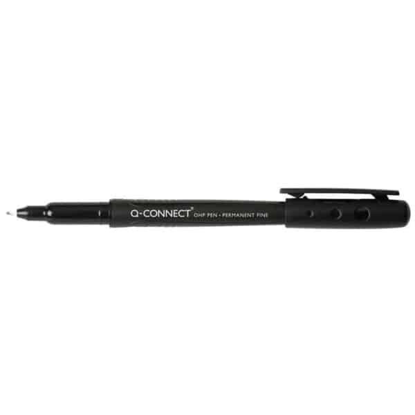 OHP Pens Permanent Fine Tip Black - Pk10