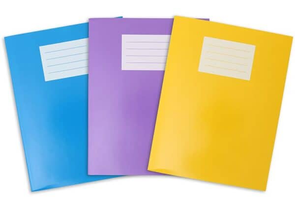Oxford Exercise Book 9 x 7" 80 Pages 8mm Ruled and Margin Purple - Pk100