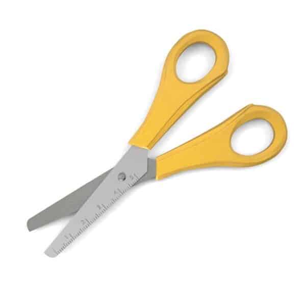 Children's Ruler Scissors L/Handed 13.3cm - Pk12