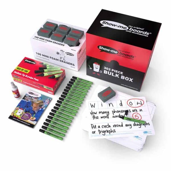 A4 Show-Me Phoneme Frame Drywipe Board Set