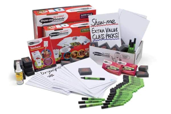 A4 Show-Me Plain Drywipe Board Set