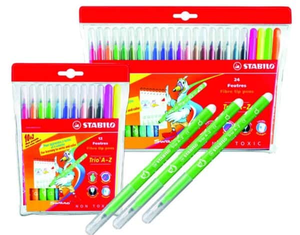Stabilo Trio Fine Felt Tips Assorted - Pk12
