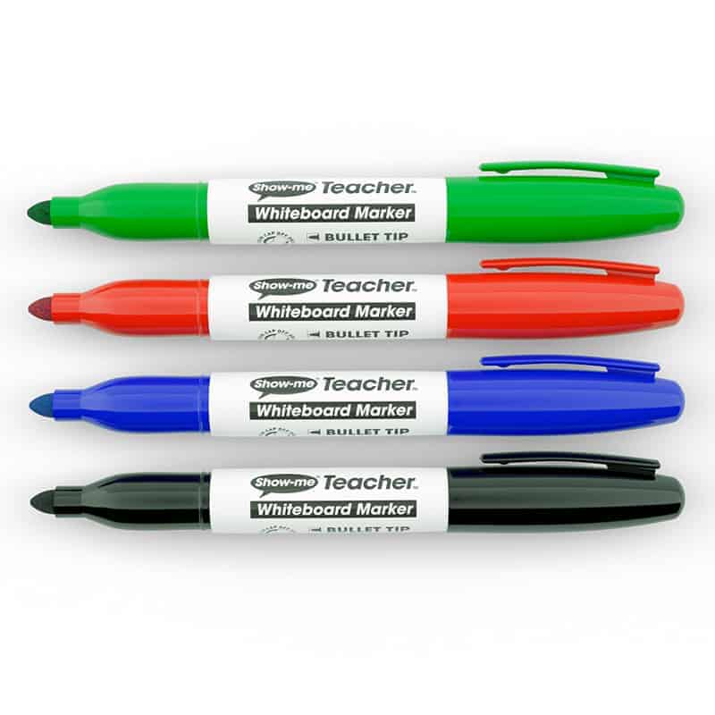Showme Teacher Whiteboard Markers Assorted Pk4 Forward Products