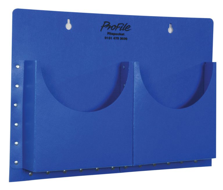 A4 4 Wall Pocket Blue Forward Products