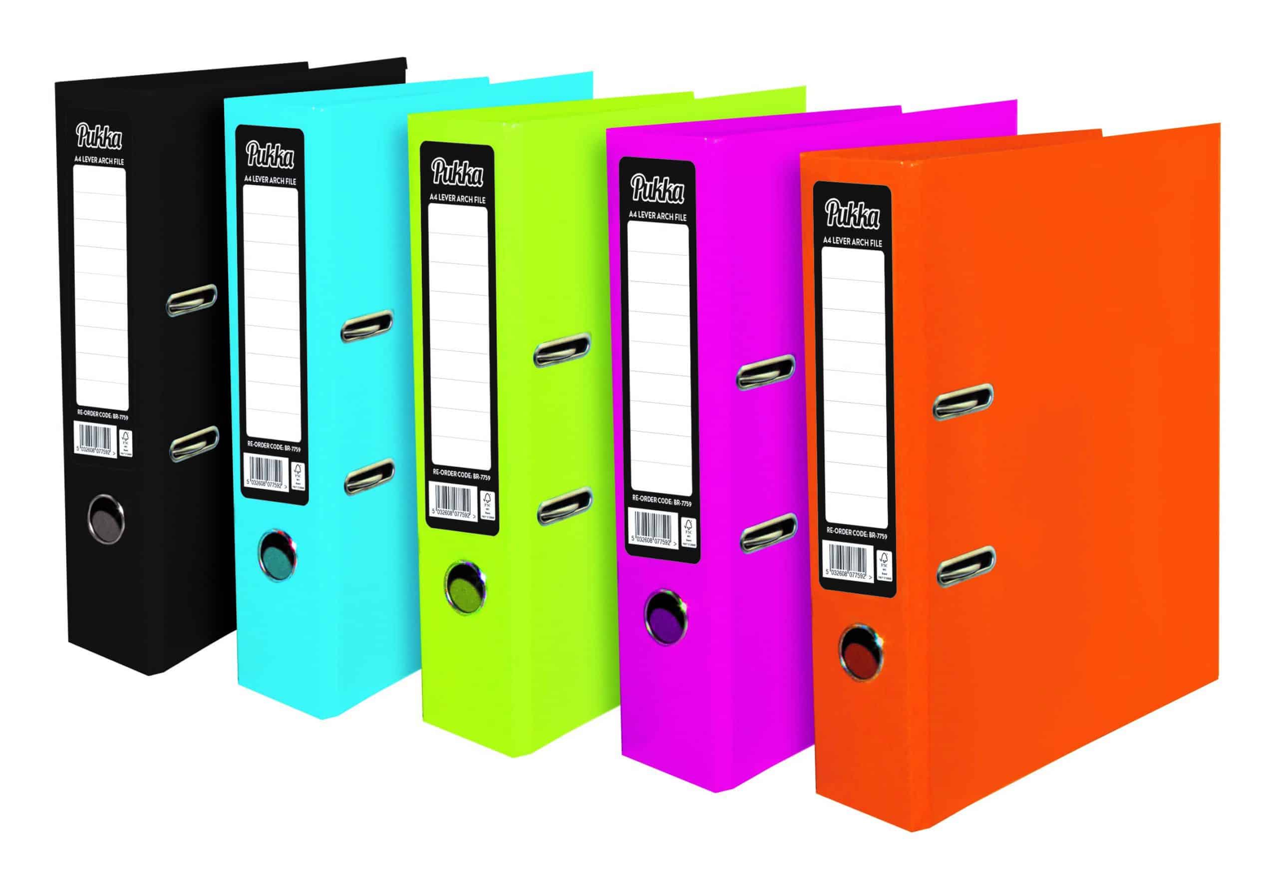 Pukka Lever Arch File A4 Assorted Pk10 Forward Products