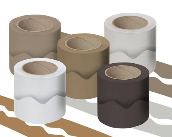 Natural Scalloped Border Roll Assorted 57mm x 50m (x2) - Pk5