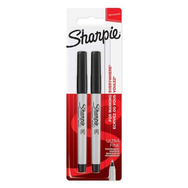 Sharpie Ultra Fine Point Permanent Marker Black - Pk2