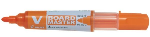 Pilot V-Board Master Drywipe Marker Bullet Tip Orange - Pk10