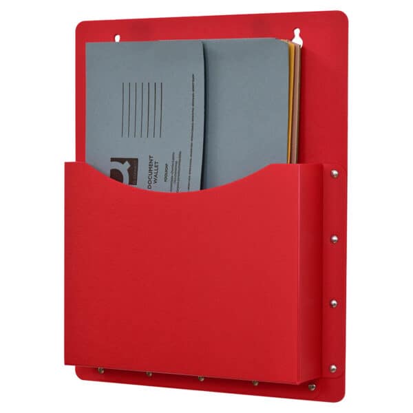 Red Register Book Wall Pocket