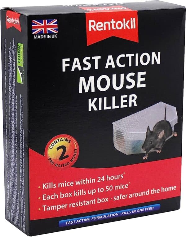 Rentokil Mouse Fast Action Killer Box Pk2