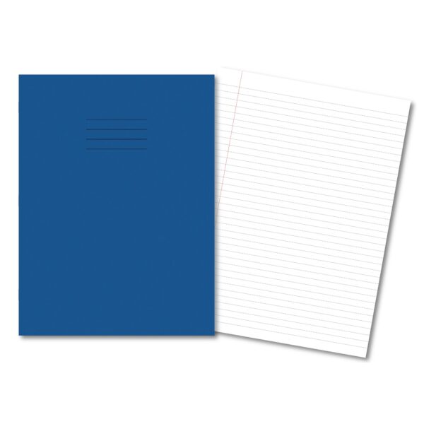 Classic Exercise Book A4+ 80 Pages 8mm Feint & Margin - Dark Blue 45 Pack