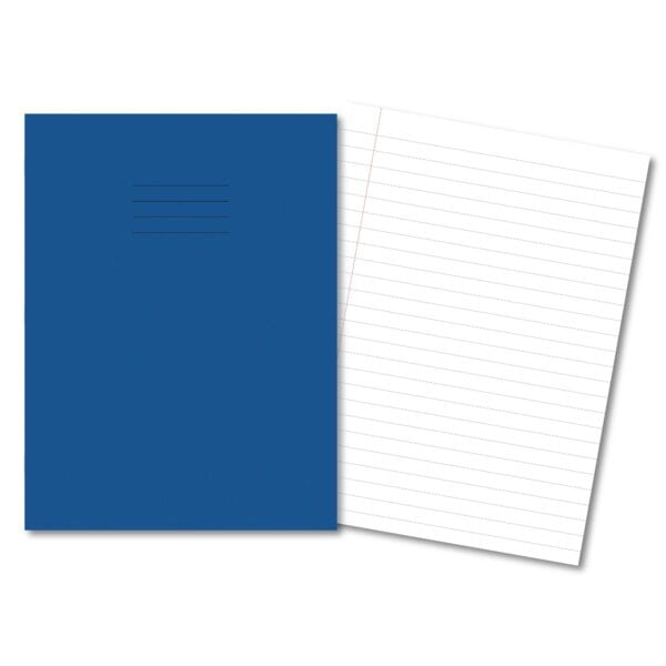 Classic Exercise Book A4+ 80 Pages 12mm Feint & Margin - Dark Blue 45 Pack