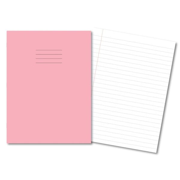 Classic Exercise Book A4+ 80 Pages 12mm Feint & Margin - Pink 45 Pack
