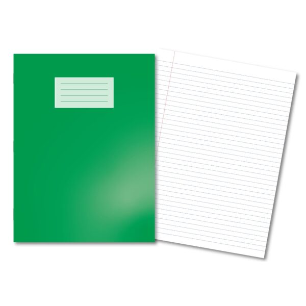 Oxford Exercise Book A4+ 80 Pages 8mm Feint & Margin - Dark Green 45 Pack