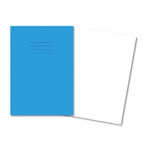 Classic Exercise Book A4 48 Pages Plain - Light Blue 100 Pack