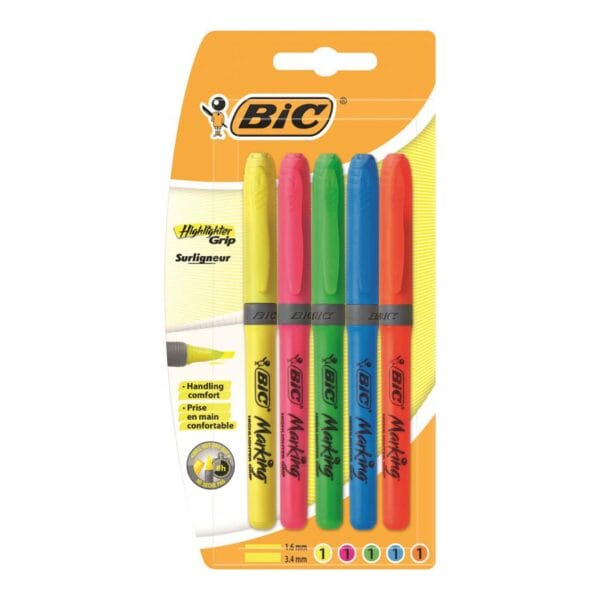 Bic Grip Chisel Tip Highlighter