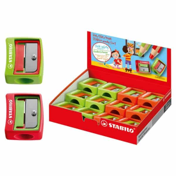 Plastic Pencil Sharpener For STABILO Woody 3-in-1 or MARKdry - 12pk