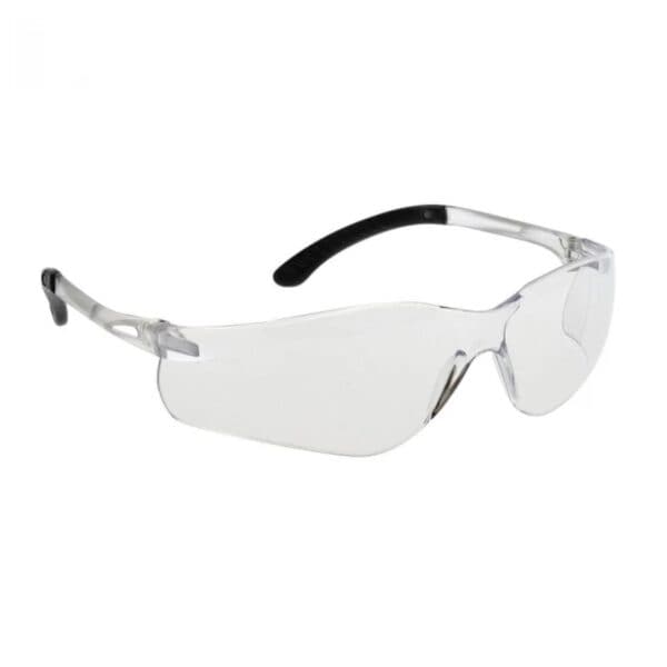 Sleek & Sporty Safety Glasses With Wrap-Around Lens