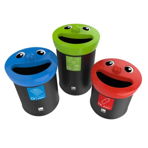 Smiley Face Novelty Children's School Bins 52L