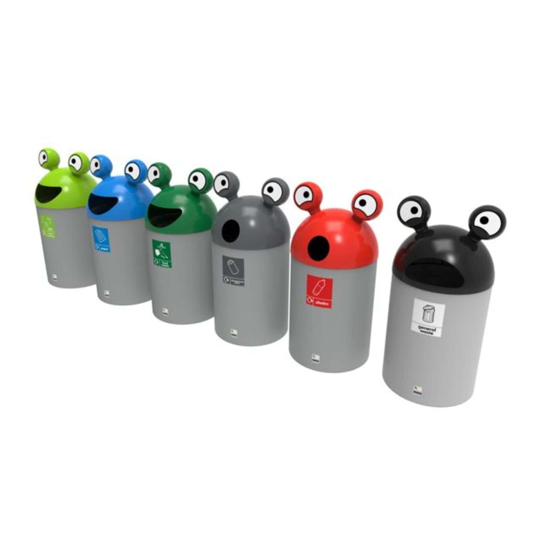 Space Invader Outdoor Children's Bin For Schools 84L