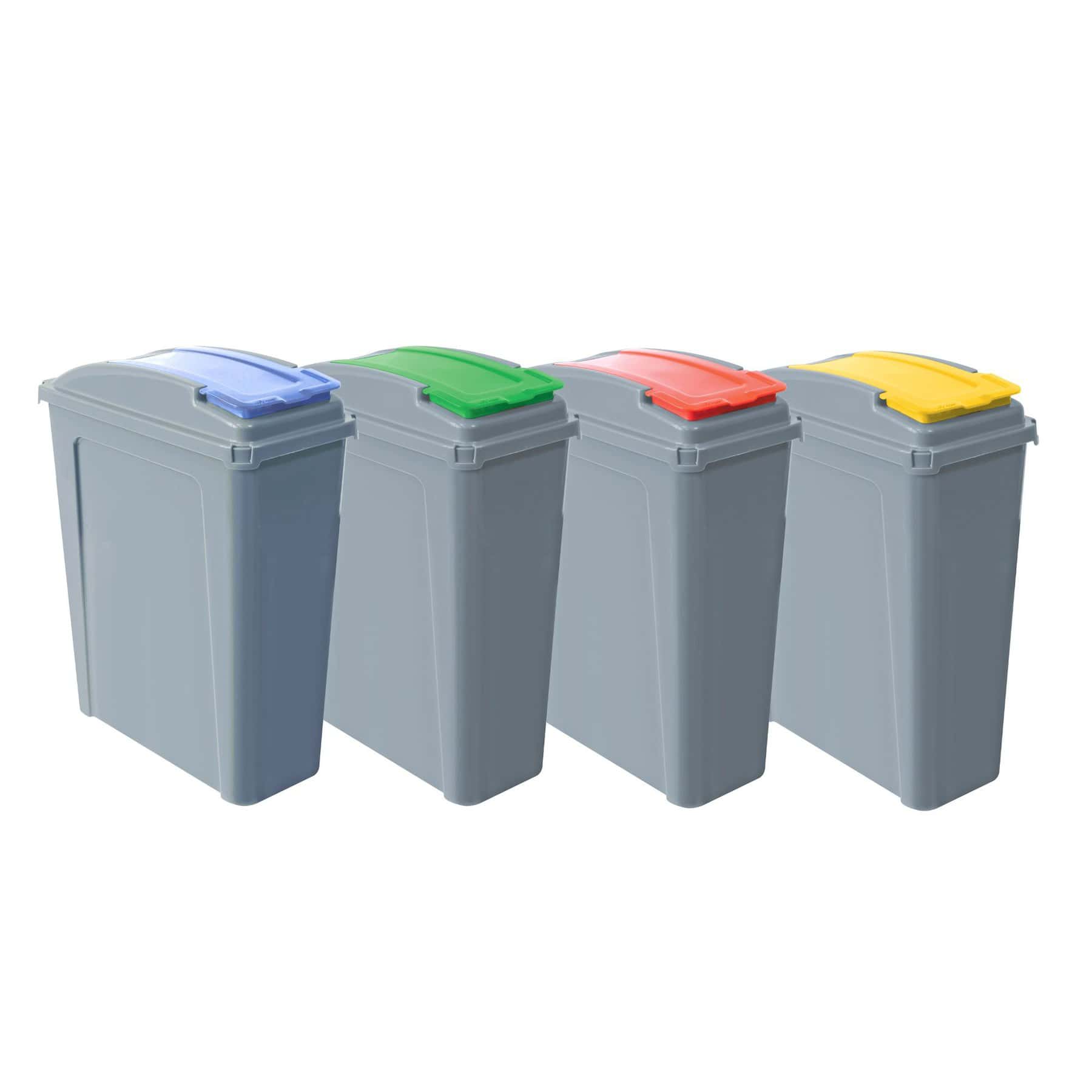 Value Waste Recycling School Bin & Lid 25L