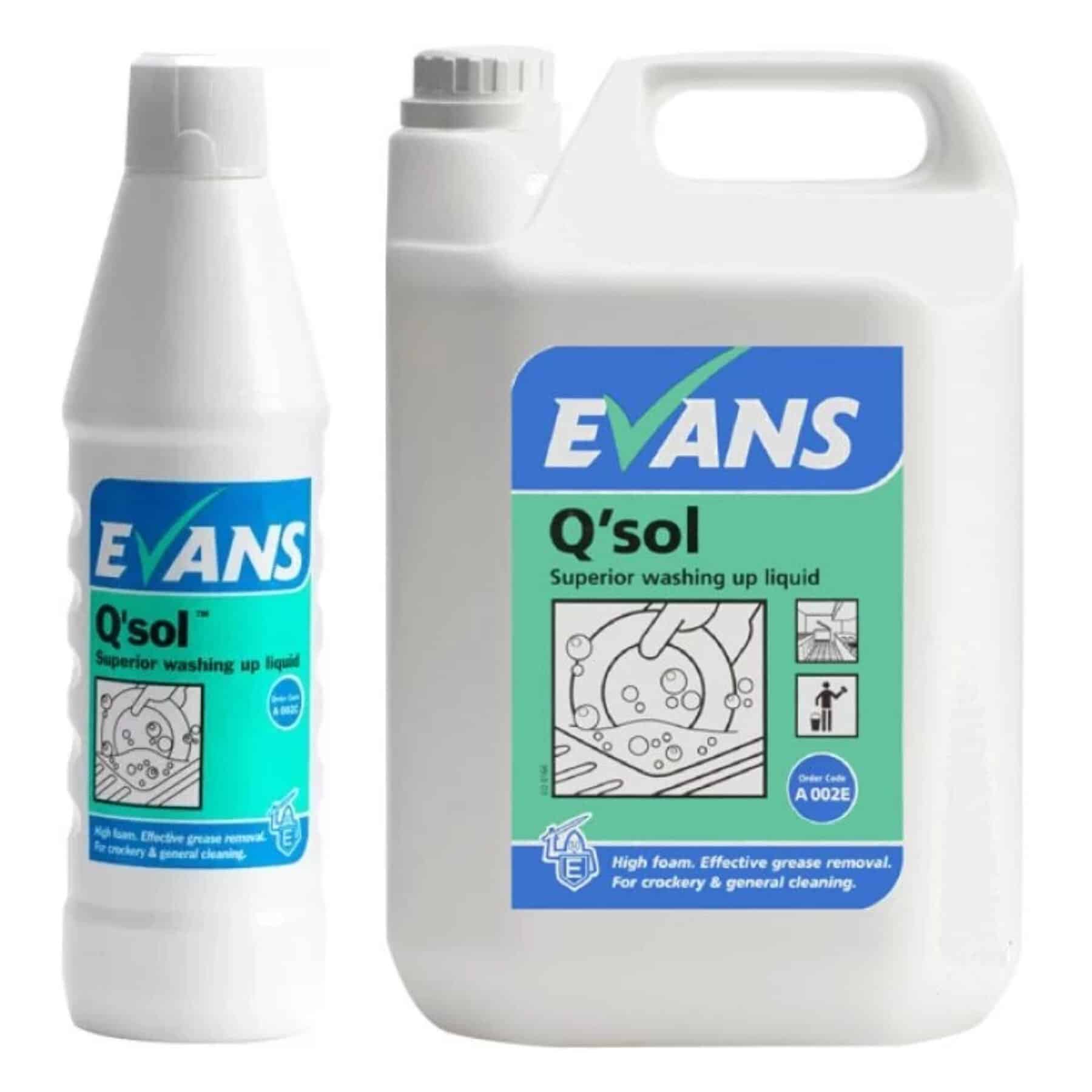 Evans Q'sol Superior Washing Up Liquid