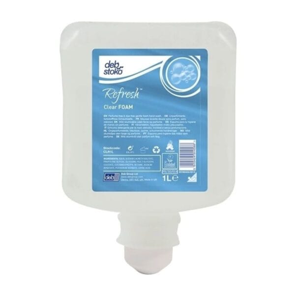 Deb Refresh Clear Foam Soap Cartridge - 1 Litre
