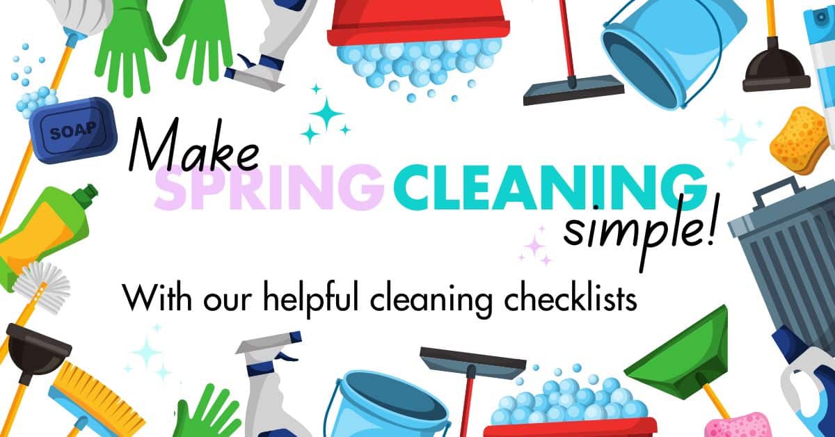 Make spring cleaning simple with our helpful cleaning checklists